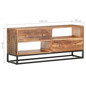 TV-Schrank D405 Braun - Holz teilmassiv - 30 x 50 x 120 cm