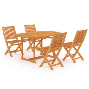 Salle à manger (lot de 5) 3007502-2 Marron - Bois massif - Bois/Imitation - 90 x 75 x 150 cm