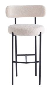 Lot de 2 tabourets de bar LARS Blanc