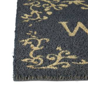 Fußmatte 'Welcome‘ Kokos 40x60 cm Schwarz - Braun - Naturfaser - Kunststoff - 40 x 2 x 60 cm