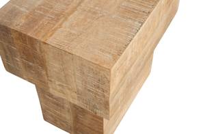 Beistelltisch Quadratisch Balk Beige - Holzwerkstoff - Holzart/Dekor - 50 x 50 x 35 cm