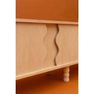 TV-Lowboard Malaret Massivholz - Holzart/Dekor - 180 x 50 x 35 cm