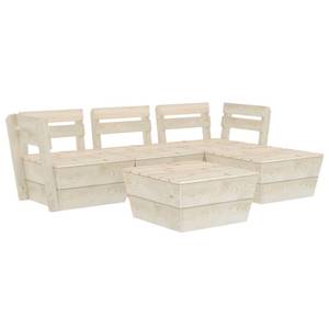 Mobilier de jardin Beige - Bois massif - Bois/Imitation - 60 x 30 x 60 cm