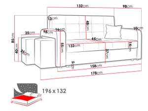 Schlafsofa Viva Home III Schwarz