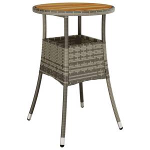 Table de jardin Gris - Bois massif - Bois/Imitation - 60 x 75 x 60 cm