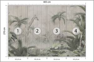 Papier Peint ANIMAUX Plantes Tropicales 405 x 270 x 270 cm