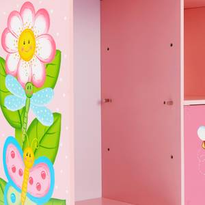 Kinder Bücherregal TD-13210B Pink - Massivholz - 30 x 80 x 91 cm