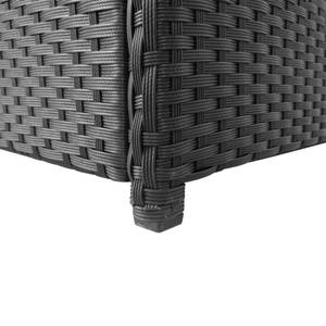 Garten-Aufbewahrungsbox Schwarz - Polyrattan - 50 x 60 x 120 cm