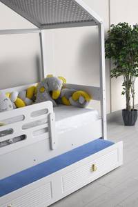 Carmen Montessori Kinderzimmer Weiß - Holzwerkstoff - 1 x 1 x 1 cm