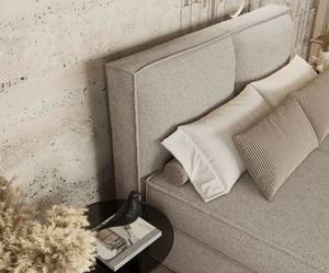 Boxspringbett Bergen Beige - Breite: 140 cm