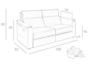 Ecksofa 6166 Breite: 190 cm