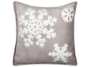 Coussin décoratif MURRAYA Gris - Blanc - Nombre de pièces dans le lot : 1