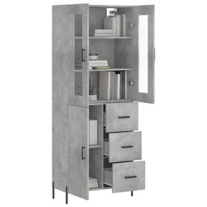 Highboard DE5599 Grau - Holzwerkstoff - 34 x 180 x 70 cm