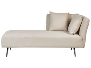 Chaise longue RIOM Beige - Noir