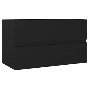 Waschbeckenunterschrank  3007833-3 Schwarz - Breite: 80 cm