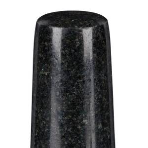 Granit Mörser mit Stößel XL Schwarz - Stein - 14 x 10 x 14 cm