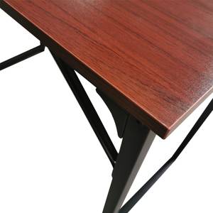 Schreibtisch JUNZCD10N-TEAK Braun - Metall - 100 x 75 x 50 cm