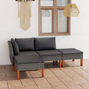 Garten-Sofa-Set (4-teilig) 3009634-1 Grau