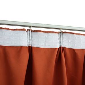 Rideau(lot de 2) 299470 Brun rouge - Hauteur : 225 cm