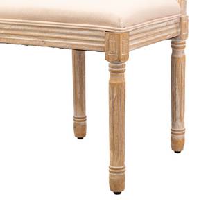 Lot de 2 chaises RICHELIEU Beige - Bois massif - 49 x 97 x 58 cm