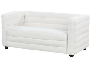 2-Sitzer Sofa HOFN Schwarz - Cremeweiß - Weiß