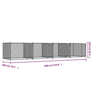 Hundekäfig 3033230-2 Tiefe: 800 cm