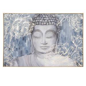 Bedruckte Leinwand BOUDDHA Holzwerkstoff - 3 x 60 x 90 cm