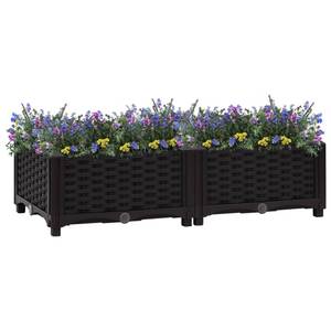 Lit surélevé de jardin 3006706-1 Noir - 80 x 23 cm