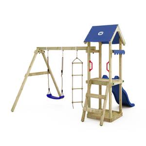 Spielturm Klettergerüst TinyCabin Blau