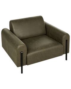 Fauteuil ASKIM Noir - Vert foncé - Vert