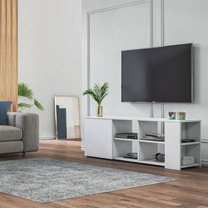 Meuble Tv Rome blanc Blanc - Bois manufacturé - 150 x 45 x 35 cm