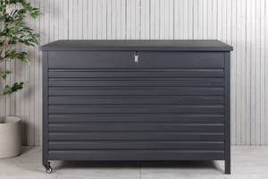 Kissenbox Tiana Schwarz - Metall - 150 x 100 x 90 cm