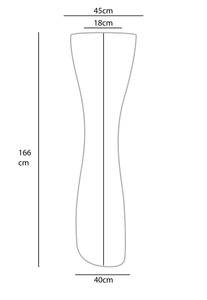 Glas verzierte Krug Twist Vase Weiß - Glas - 45 x 166 x 40 cm