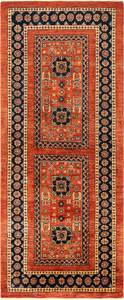 Läufer Teppich Kashkuli CXXII Rot - Textil - 83 x 1 x 201 cm