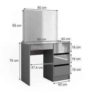 Schminktisch Sherry 41283 Grau