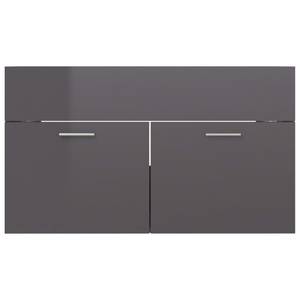 Badezimmerschrank 3037856-1 Hochglanz Grau - Breite: 80 cm