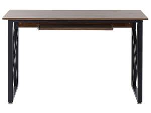 Bureau DARBY Noir - Marron - Bois manufacturé - 120 x 74 x 60 cm