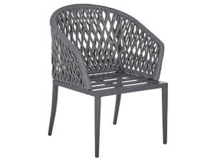 Gartenstuhl LIPARI 2-tlg Grau - Metall - 56 x 89 x 62 cm