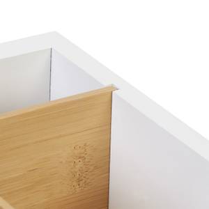 Schreibtisch Organizer 12 Fächer Braun - Weiß - Bambus - Holzwerkstoff - 30 x 12 x 19 cm