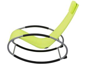 Chaise longue CAMPO Noir - Vert - Citron vert - Argenté