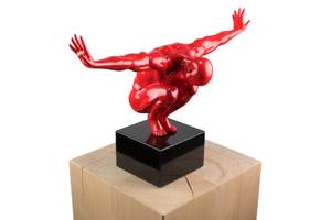 Skulptur Die Kraft in mir Rot - Kunststein - Kunststoff - 30 x 30 x 13 cm