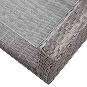 Ensemble de canapés (lot de 4) 3012362-2 Gris - Métal - Rotin - 50 x 35 x 85 cm