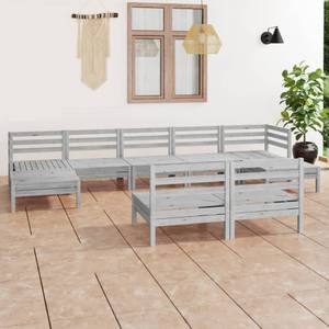 Garten-Lounge-Set Weiß - Massivholz - Holzart/Dekor - 64 x 29 x 64 cm