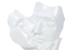 Sculpture moderne Kiss of Innocence Blanc - Pierre artificielle - Matière plastique - 50 x 27 x 14 cm