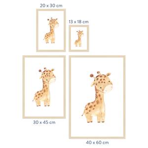 Giraffe gerahmtes Poster 20 x 30 cm