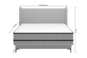 Boxspringbett DALIANO Grau