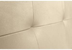 TETE DE LIT CALA SIMILI CUIR BEIGE 130 Beige - Profondeur : 130 cm