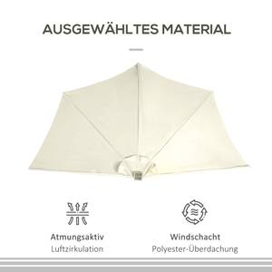 Sonnenschirm 84D-231V00BG Beige - Metall - 135 x 240 x 270 cm