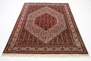 Bidjar - 246x170cm Rot - Naturfaser - 170 x 1 x 246 cm