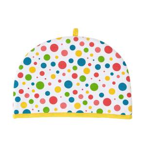 Teekannenwärmer Polka Dots Tea Cosy Gelb - Textil - 36 x 24 x 36 cm